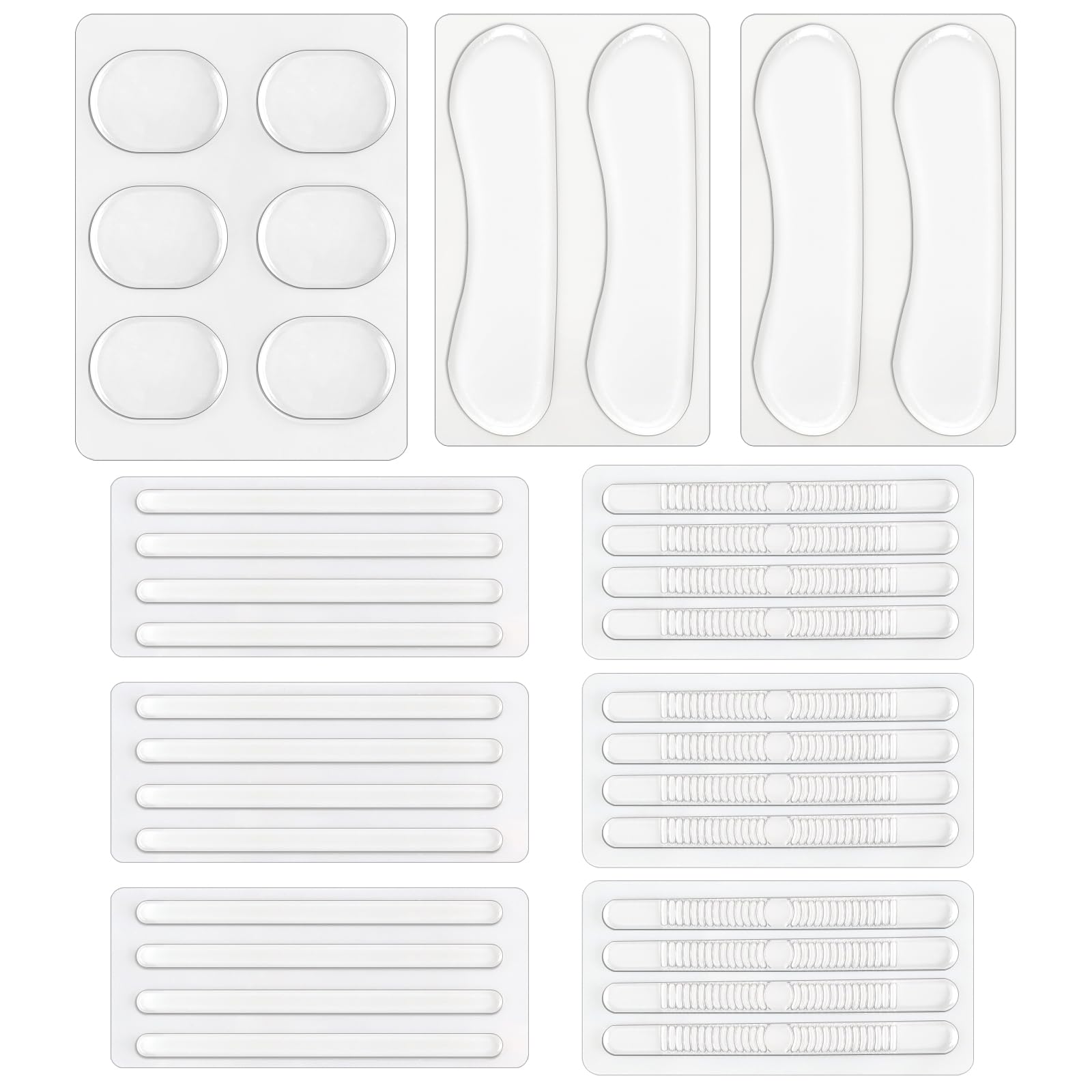 Heel Liner Grip - 34Pcs Silicone Shoe Heel Grips Non