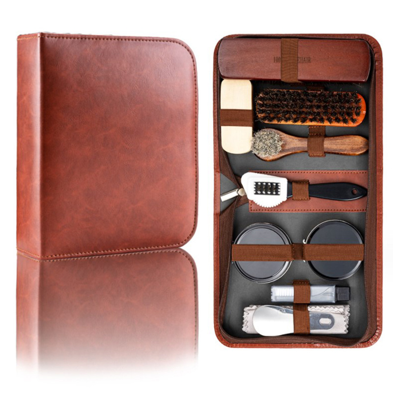 HorseHair Shoe Brush Set Leath - огляд і ціна Sneaker Care Spray
