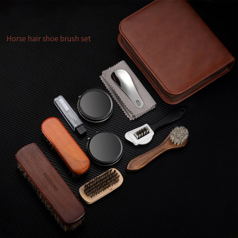HorseHair Shoe Brush Set Leath - огляд і ціна Sneaker Care Spray