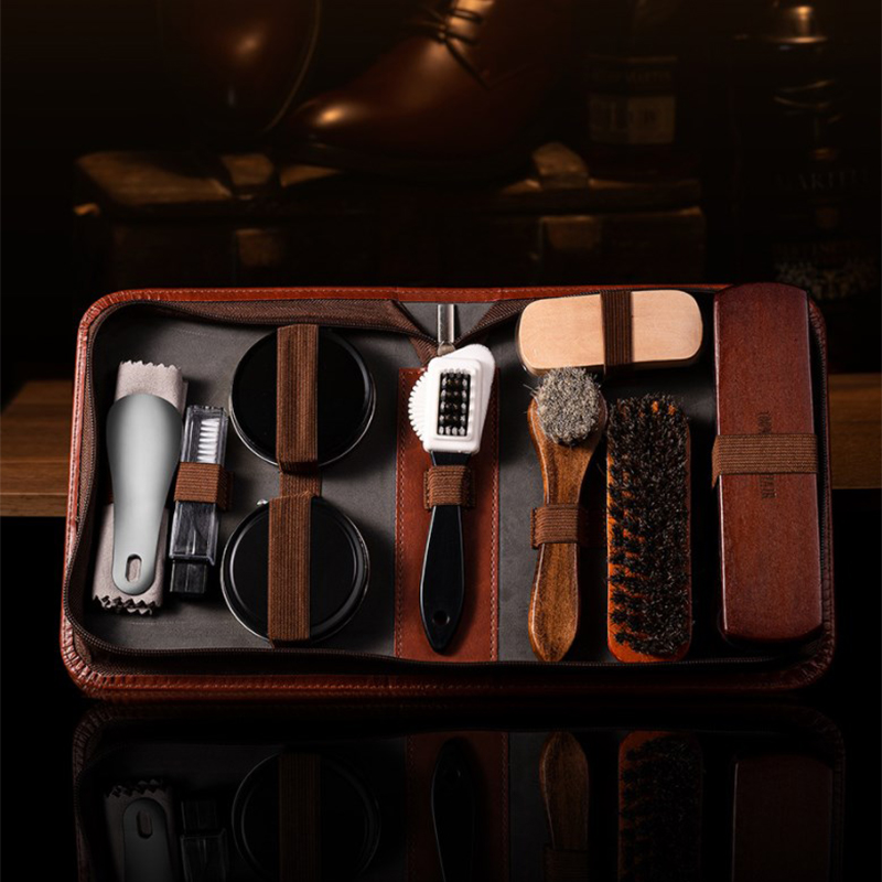 HorseHair Shoe Brush Set Leath - огляд і ціна Sneaker Care Spray