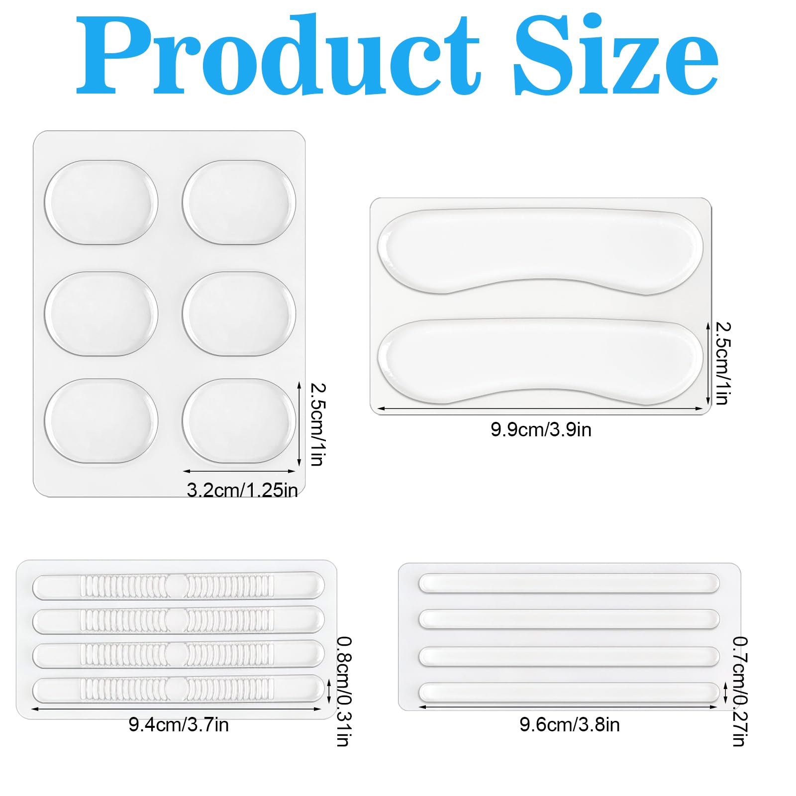 34Pcs Silicone Shoe Heel Grips - огляд і ціна Heel Liner Grip