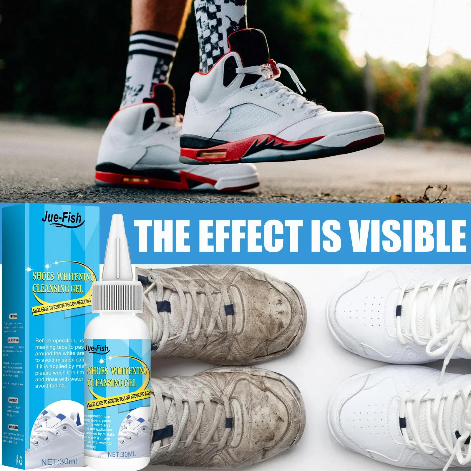White Shoes Cleaning Gel Stain - огляд і ціна Sneaker Care Spray